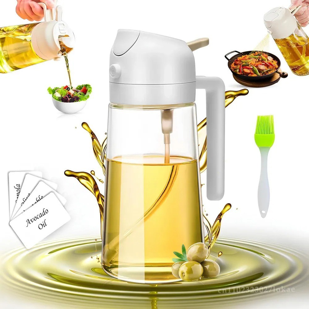 2-in-1 Oil Spray Jar – Double Use, Double Convenience!